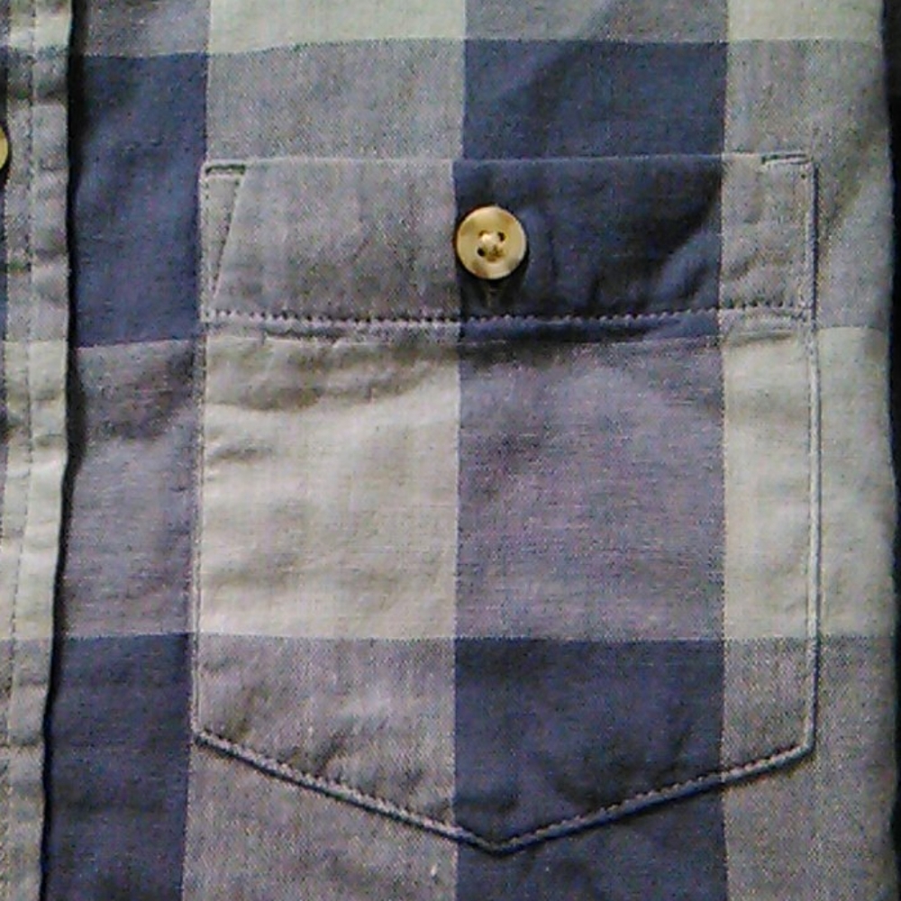 Nwt Men'sLong sleeve plaid shirt (S) - Picture 2 of 8